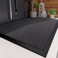 Outdoor Doormat with Heavy Duty Rubber Border and Non-Slip PVC Coil Loop Design - Image 4