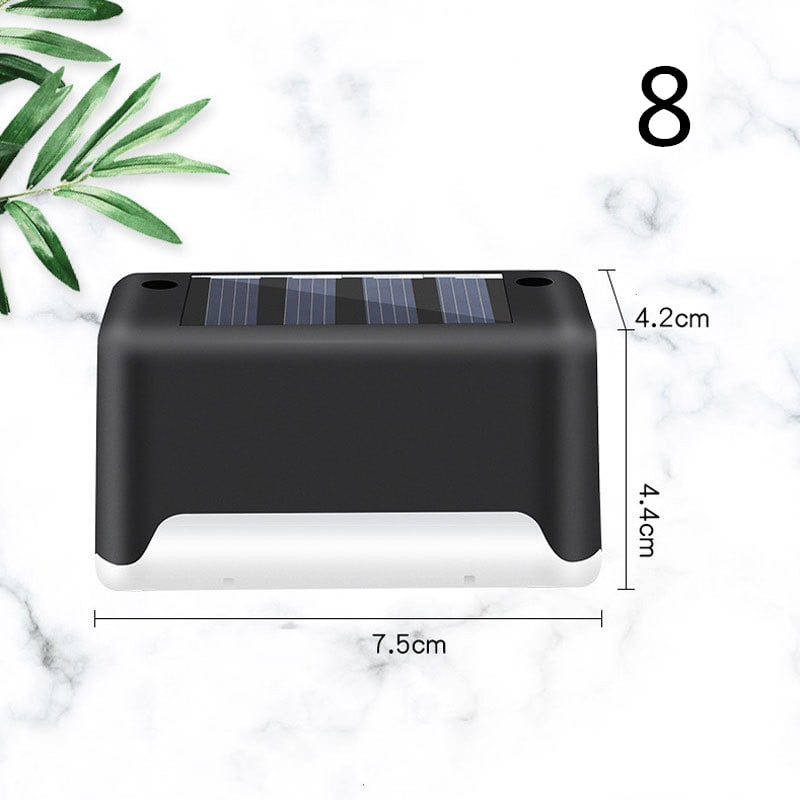 Outdoor Solar Lights for Deck Fence and Pathway with Compact Step Design and Waterproof Mount - Image 6