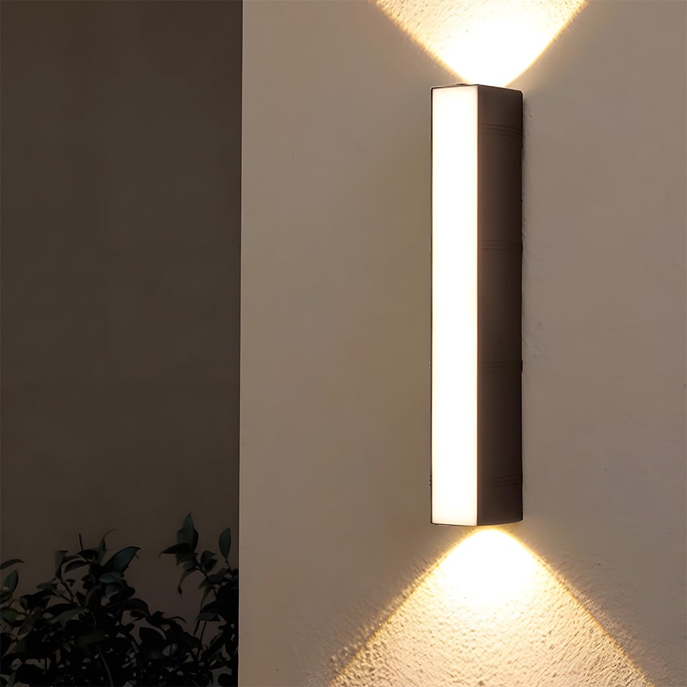 Outdoor Wall Lights LED Up and Down Modern Rectangular with Weather Resistance - Image 1