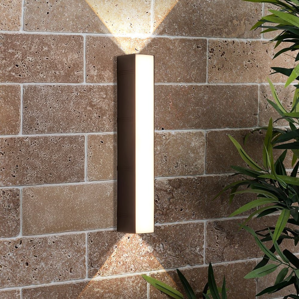 Outdoor Wall Lights LED Up and Down Modern Rectangular with Weather Resistance - Image 2