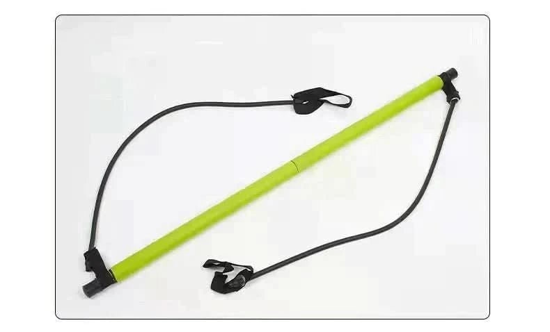 Pilates Bar Kit Portable Training Detachable Foam Grip Resistance Bands - Image 9