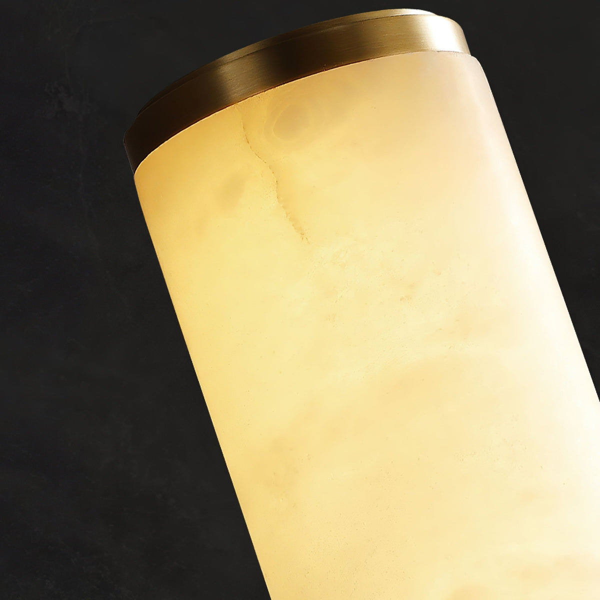 Plug-in Wall Sconce Lighting with Marbled Cylinder Shade Candle - Image 10