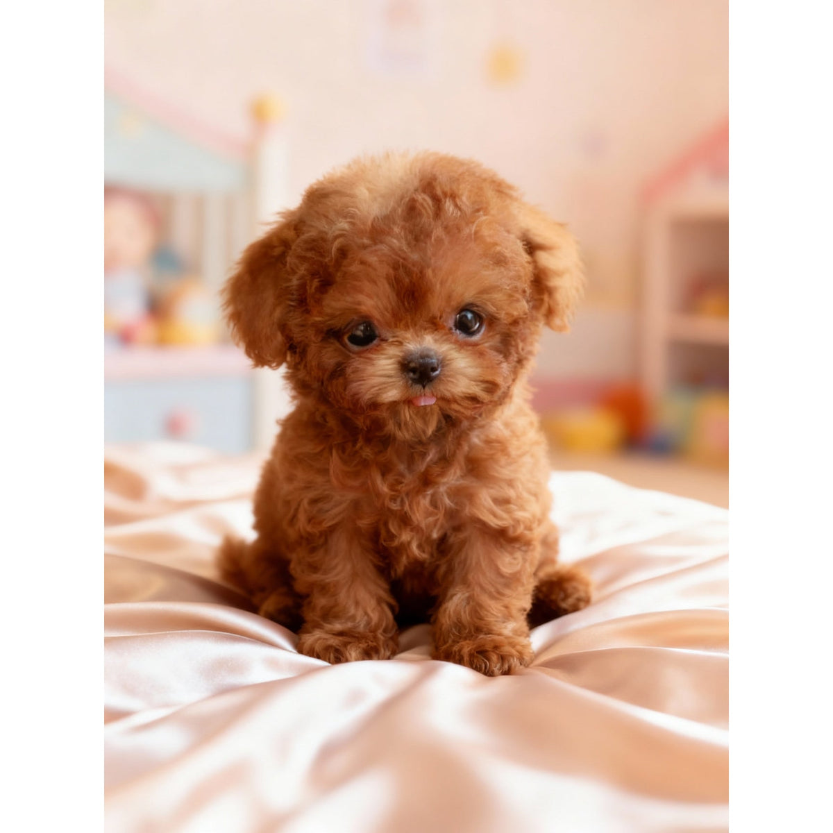 Plush Dog Toy with Soft Faux Fur and Realistic Puppy Features - Image 2