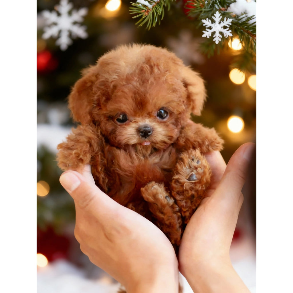 Plush Dog Toy with Soft Faux Fur and Realistic Puppy Features - Image 8