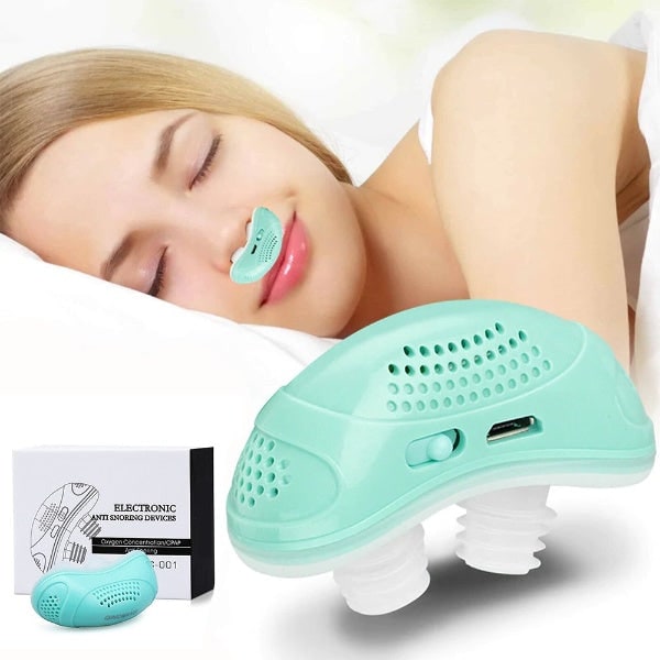 Portable Anti Snoring Device Nasal Travel Rechargeable Silicone USB No Mask - Image 1