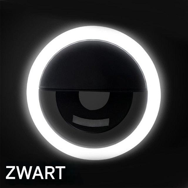 Anneau lumineux selfie portable pour la photographie et la vidéo – Éclairage LED à pince pour la création de contenu, les selfies et les appels vidéo