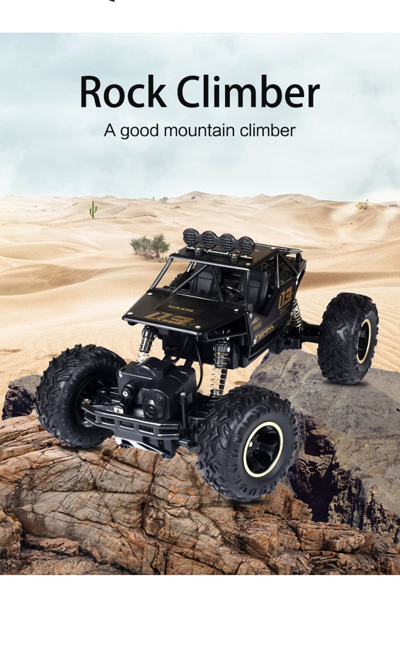 Rc Monster Truck with 4x4 Rock Crawler Off-Road Drive and Shock Suspension - Image 15