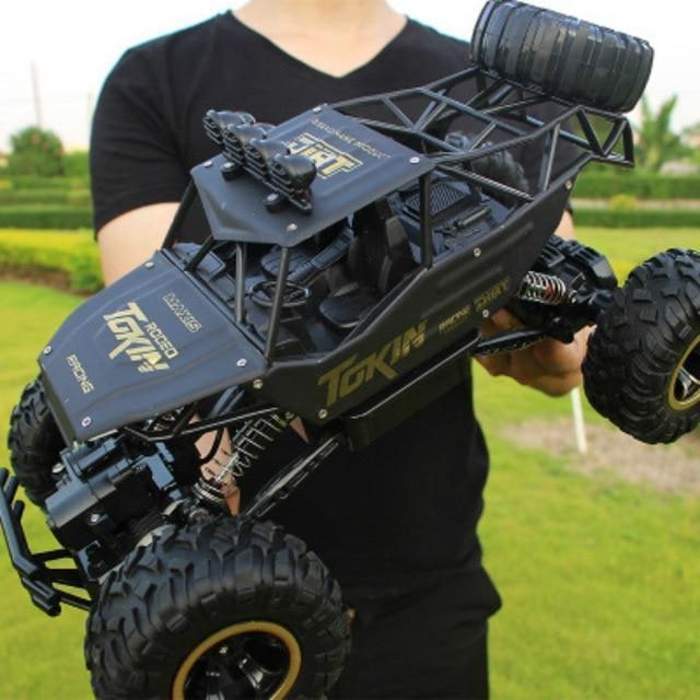 Rc Monster Truck with 4x4 Rock Crawler Off-Road Drive and Shock Suspension - Image 3