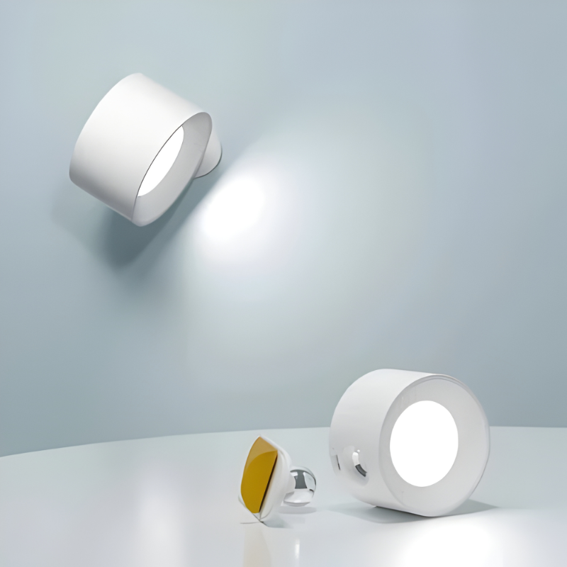 Rechargeable Wall Sconce and Modern Lamp with 360° Rotating Magnetic Head and Remote Control - Image 10