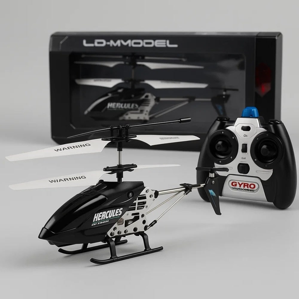 Remote Control Helicopter with Dual Rotors Metal Frame and Crash-Resistant Design for Indoor Flight - Image 24