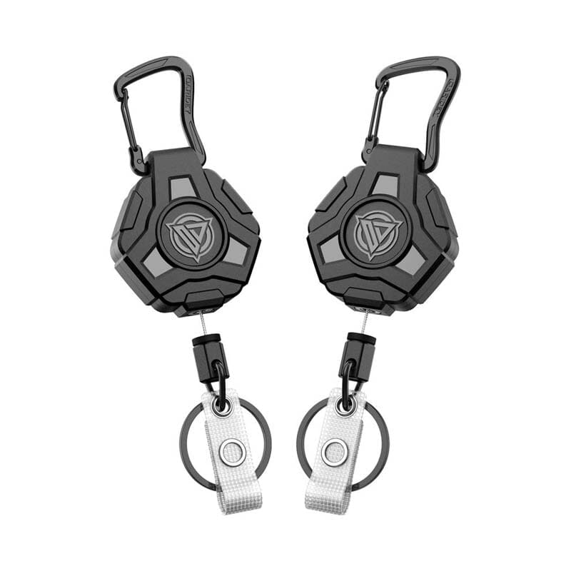 Retractable Badge Reel Keychain with Carabiner and Id Card Holder - Image 14