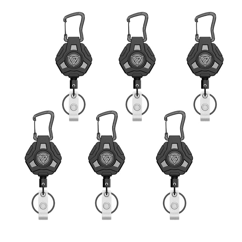 Retractable Badge Reel Keychain with Carabiner and Id Card Holder - Image 16