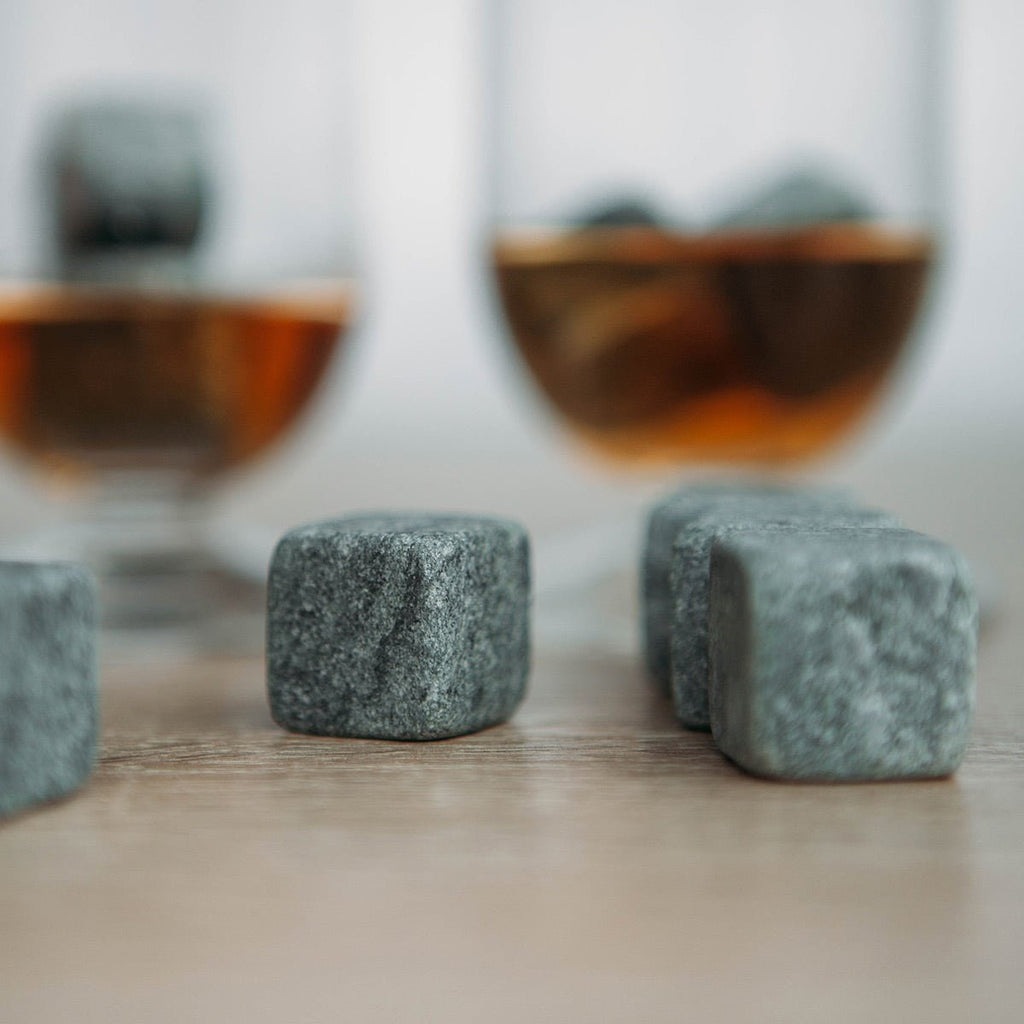 Rocks Whiskey Stones Soapstone Reusable Ice Cubes with Rounded Corners Gift Set - Image 3
