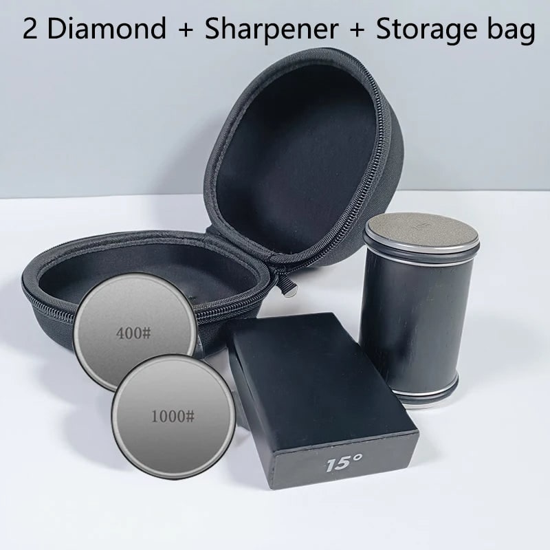 Rolling Knife Sharpener with Manual Diamond-Coated Dual-Angle Magnetic Guide - Image 56
