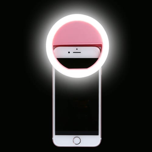 Anneau lumineux selfie portable pour la photographie et la vidéo – Éclairage LED à pince pour la création de contenu, les selfies et les appels vidéo