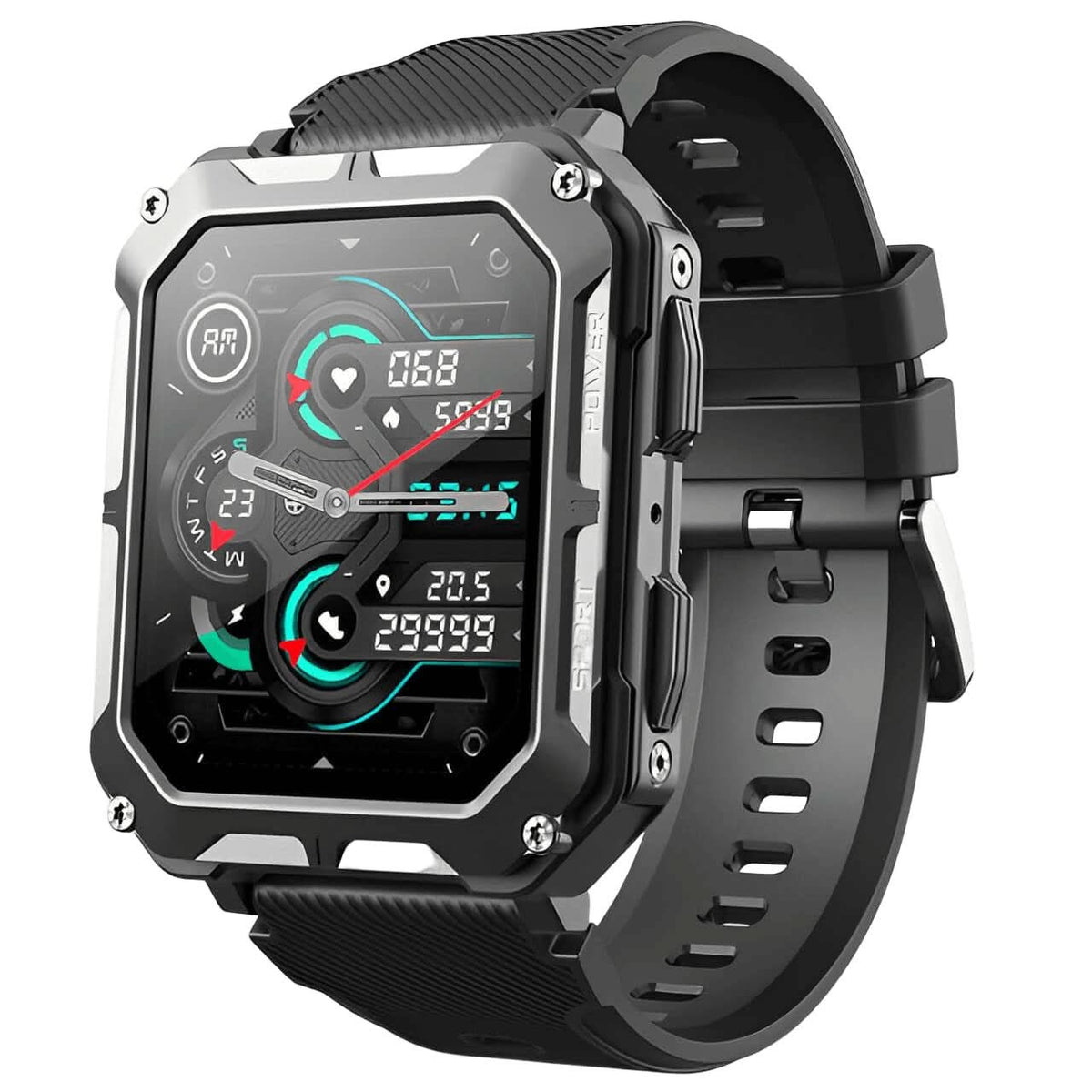 Rugged Smartwatch for Active Lifestyles – Durable Wearable Watch for Outdoor Sports, Fitness and Everyday Use