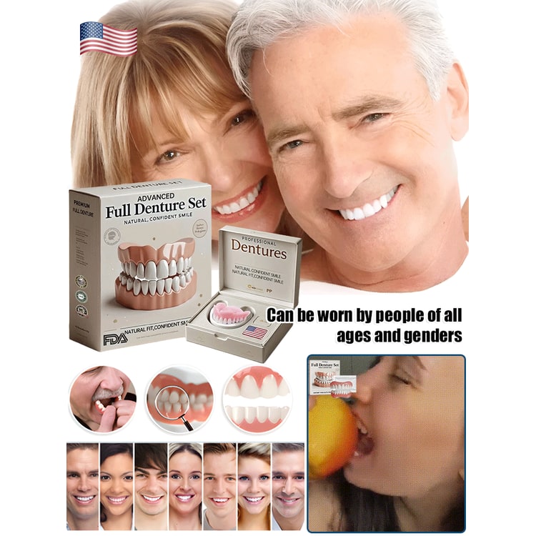 Snap on Veneers with Moldable False Teeth for Upper and Lower Jaw Reusable Cosmetic - Image 7