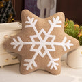 Snowflake Throw Pillow with Plush Sherpa Fabric and Tufted Pattern for Winter Decor - Image 8