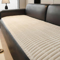 Sofa Cushion Seat Cover Quilted Plush Padded Protector Non Slip Waterproof Microfiber - Image 1