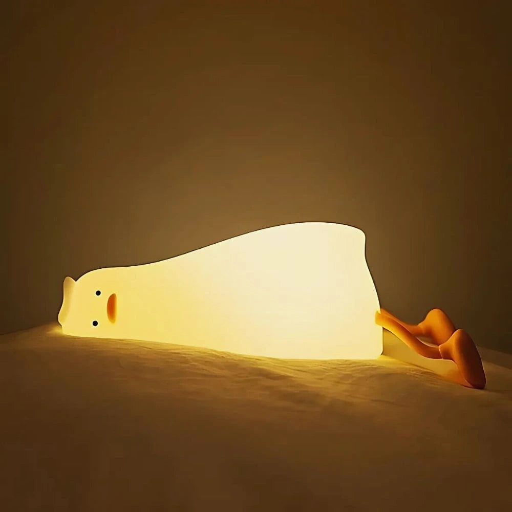 Soft Silicone Night Light Rechargeable Animal Portable LED Kids Gift With Timer - Image 1