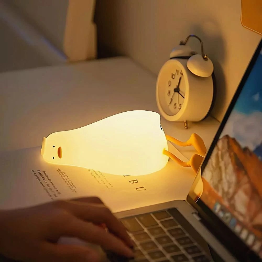 Soft Silicone Night Light Rechargeable Animal Portable LED Kids Gift With Timer - Image 2