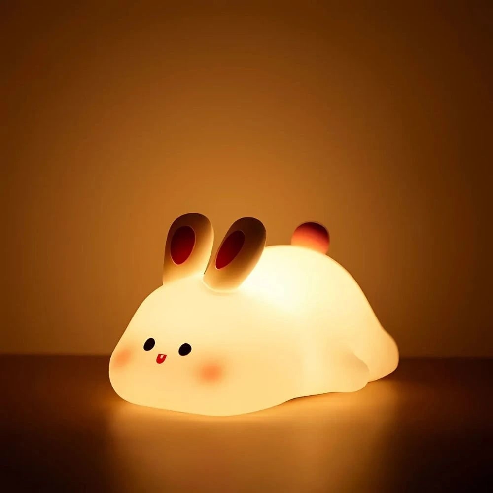 Soft Silicone Night Light Rechargeable Animal Portable LED Kids Gift With Timer - Image 7