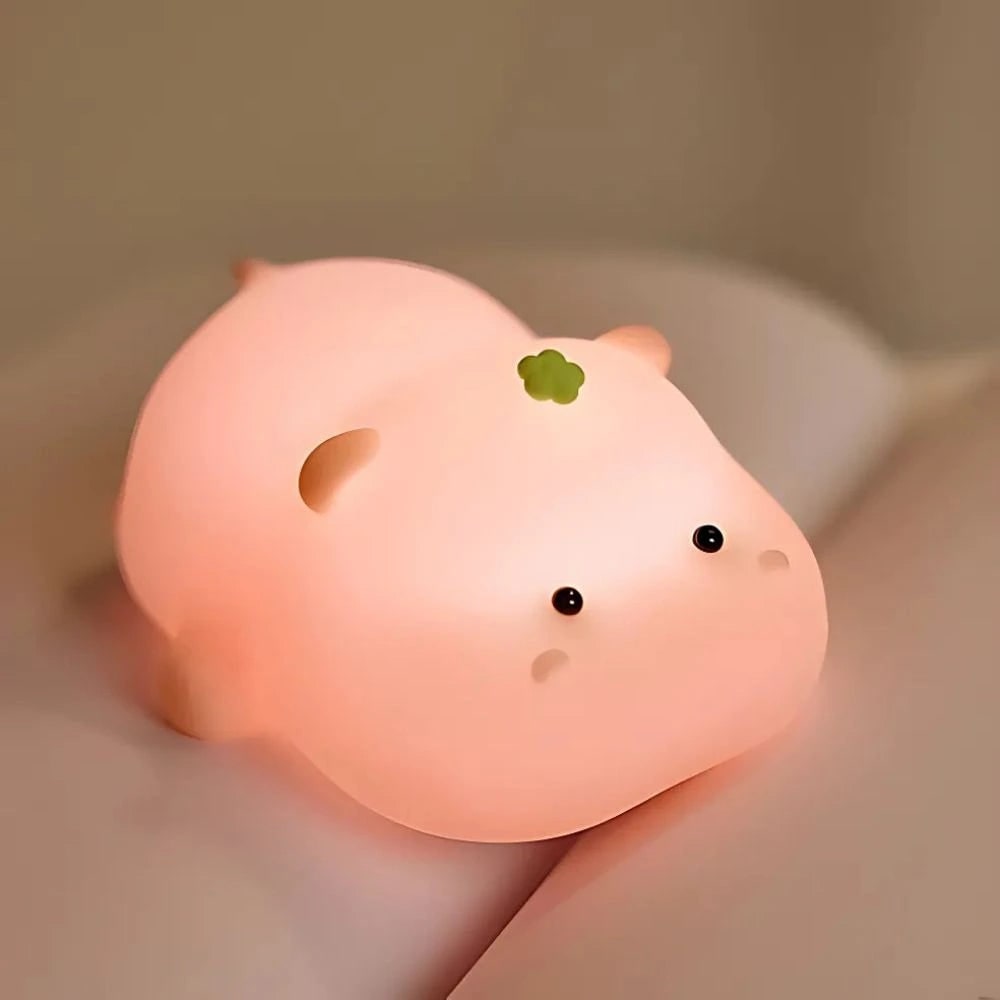 Soft Silicone Night Light Rechargeable Animal Portable LED Kids Gift With Timer - Image 9