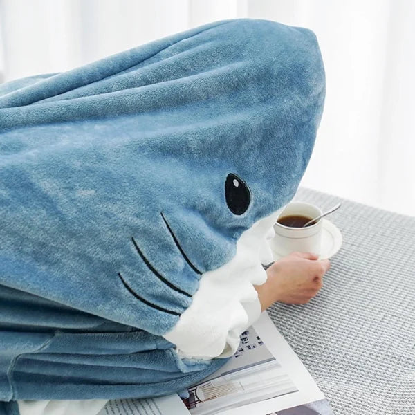 Pijama enterizo ultrasuave de tiburón para niños y adultos - Disfraz acogedor de una pieza para descansar, dormir y divertirse