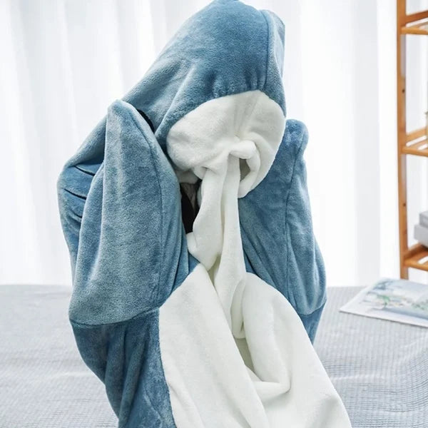 Pijama enterizo ultrasuave de tiburón para niños y adultos - Disfraz acogedor de una pieza para descansar, dormir y divertirse