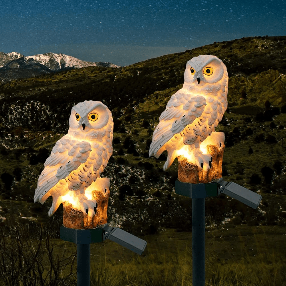 Solar Garden Lights Outdoor Stake Owl Waterproof LED - Image 6