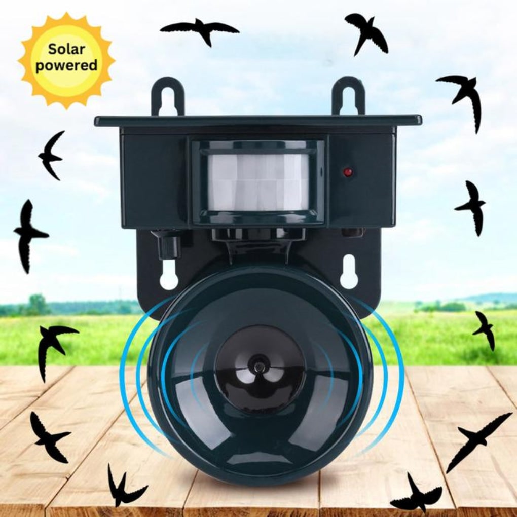 Solar Powered Motion Activated Ultrasonic Bird Deterrent with Adjustable Frequency - Image 8