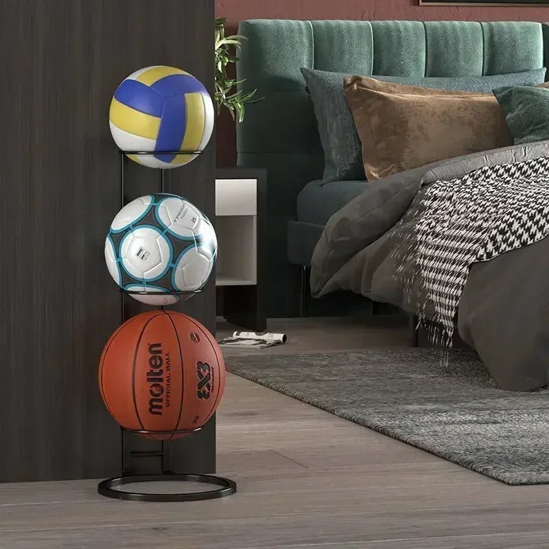 Platzsparendes Sportball-Aufbewahrungsregal – Ordnungshilfe für Bälle und Zubehör zu Hause, in der Garage oder im Fitnessstudio