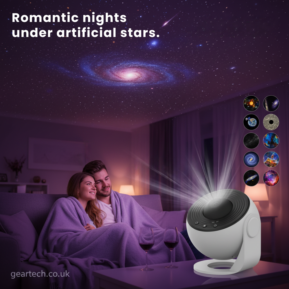 Star Projector Night Light with 360° Rotating Galaxy Projection and Adjustable Stand - Image 13