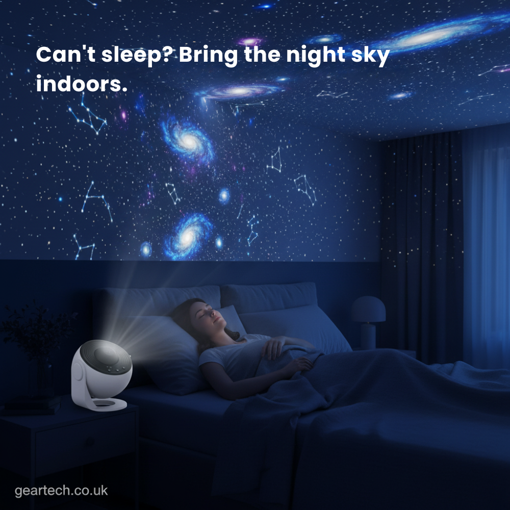 Star Projector Night Light with 360° Rotating Galaxy Projection and Adjustable Stand - Image 18