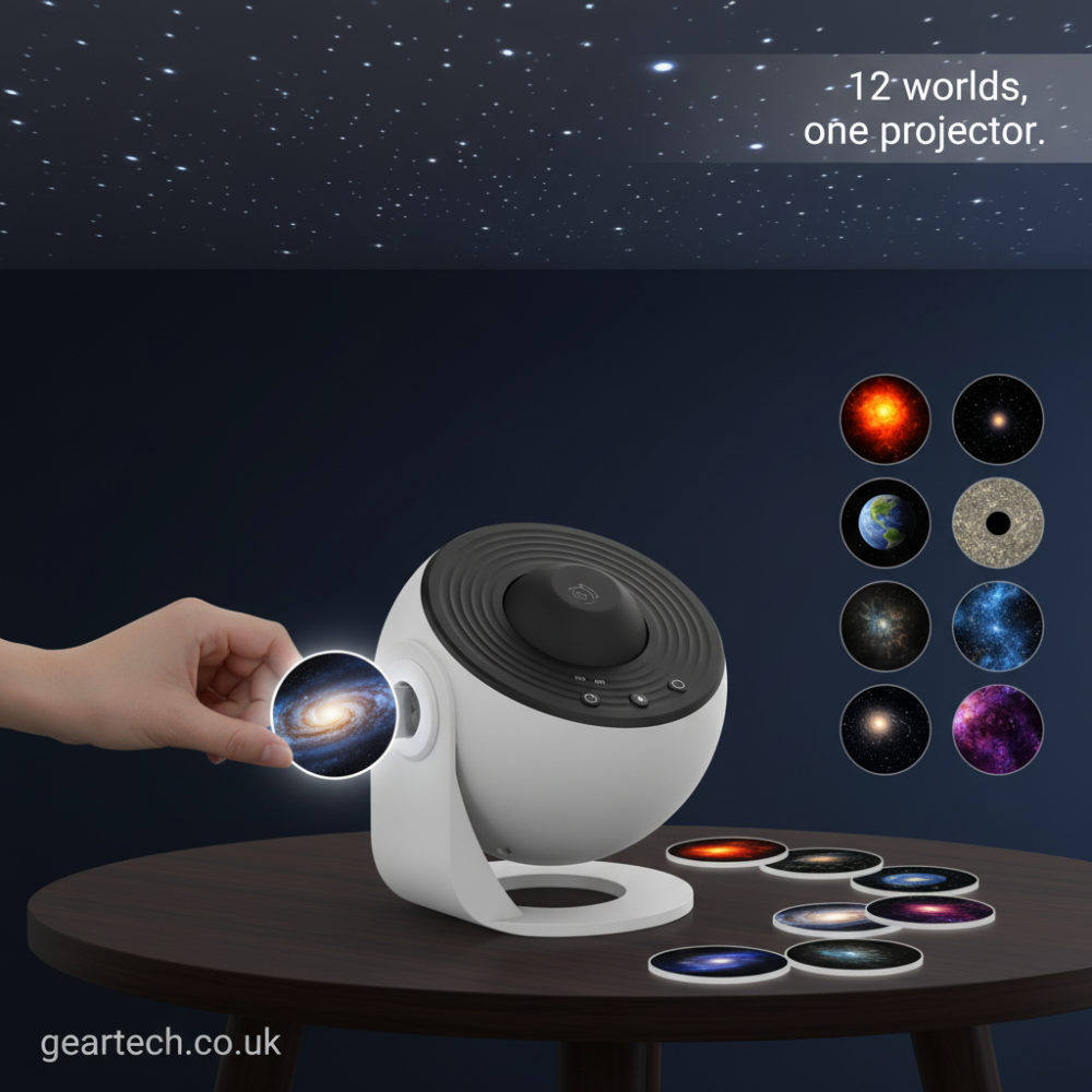 Star Projector Night Light with 360° Rotating Galaxy Projection and Adjustable Stand - Image 9