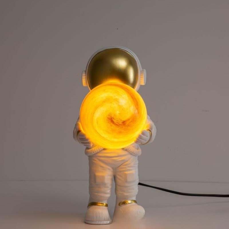 Table Lamp Mid Century Modern Touch Astronaut with Glowing Globe Bedside Set Of 2 - Image 1