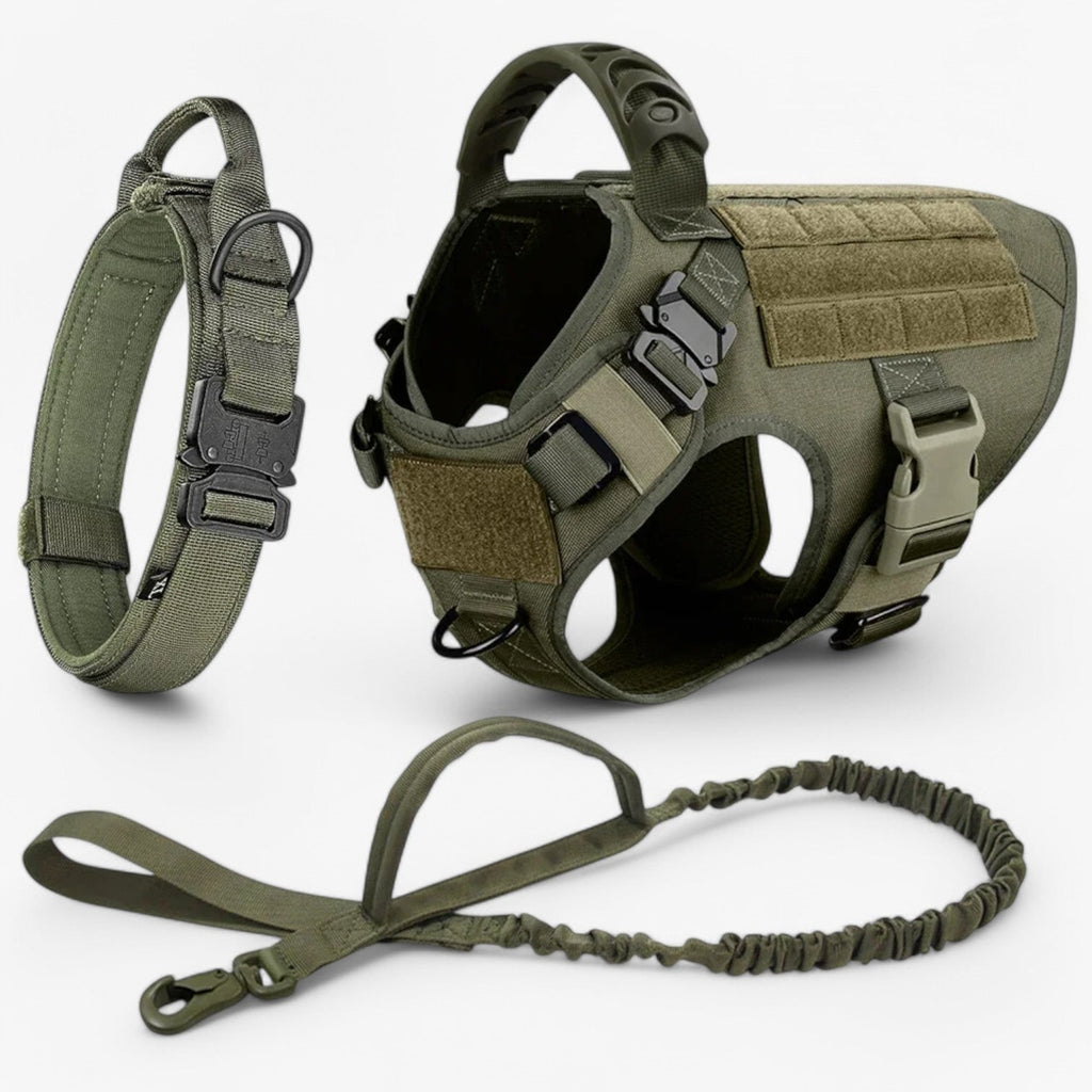Tactical Dog Harness No Pull Non Vest with Molded Handle and Quick Release Buckle - Image 11