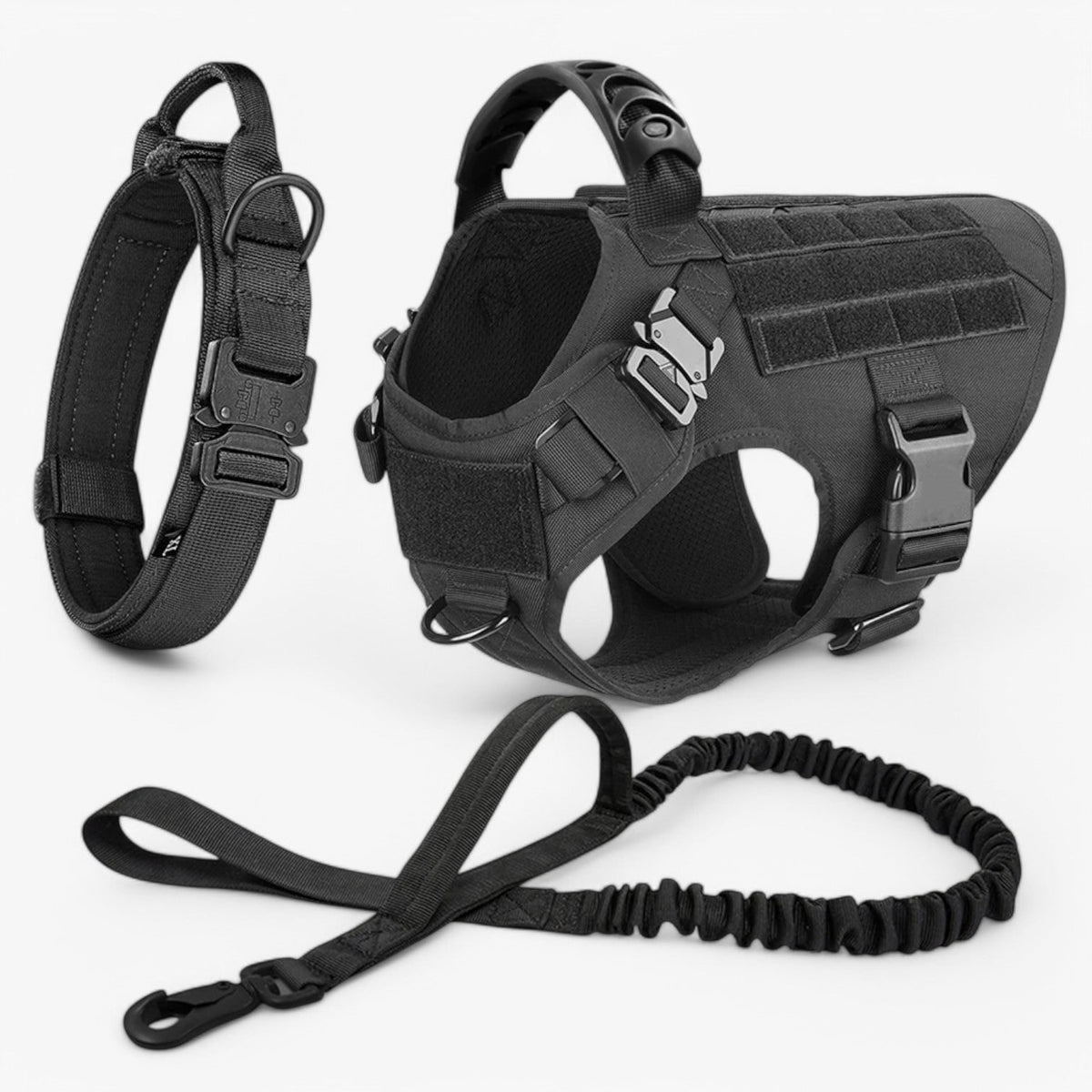 Tactical Dog Harness No Pull Non Vest with Molded Handle and Quick Release Buckle - Image 13