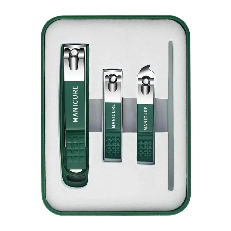 Toe Nail Clipper Set with Fingernail Stainless Steel Professional Tools File and Storage Case - Image 8