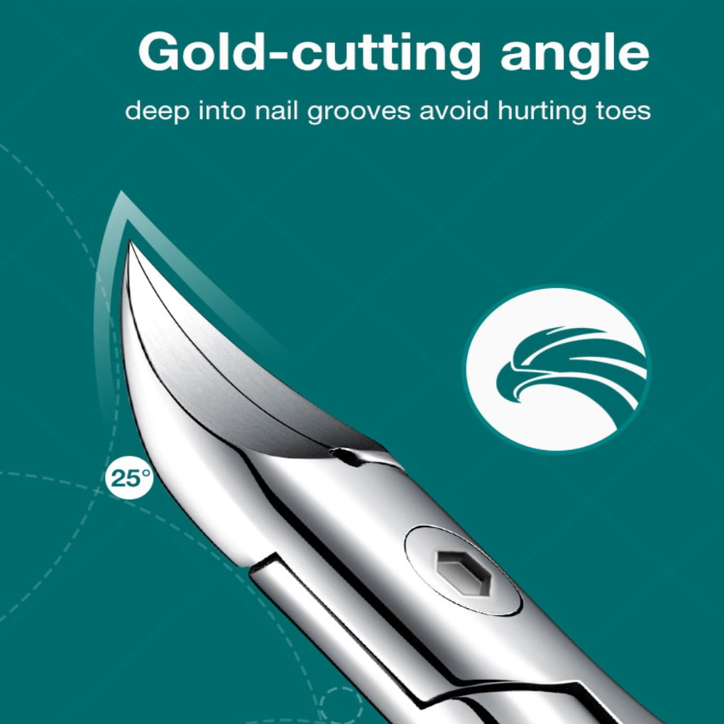 Toenail Clippers for Seniors with Curved Blades and Ergonomic Grip for Thick Nails - Image 1