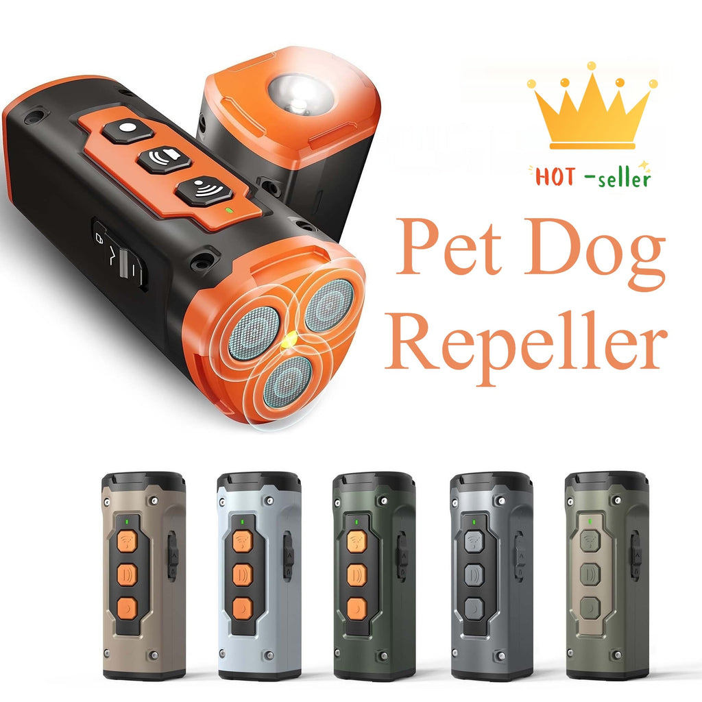 Ultrasonic Dog Deterrent and Repeller Device with LED Flashlight and Wrist Strap - Image 5