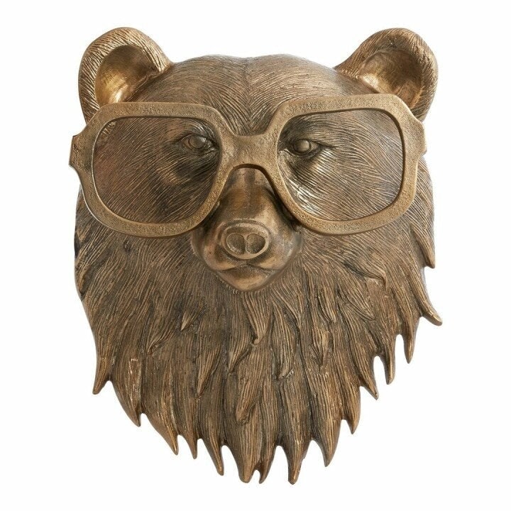 Wall Art Metal Animal Head Sculpture with Textured Antique Bronze Finish - Image 13