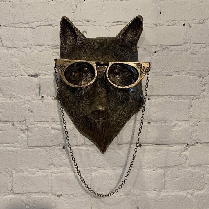 Wall Art Metal Animal Head Sculpture with Textured Antique Bronze Finish - Image 14