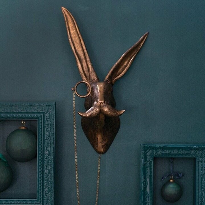 Wall Art Metal Animal Head Sculpture with Textured Antique Bronze Finish - Image 15