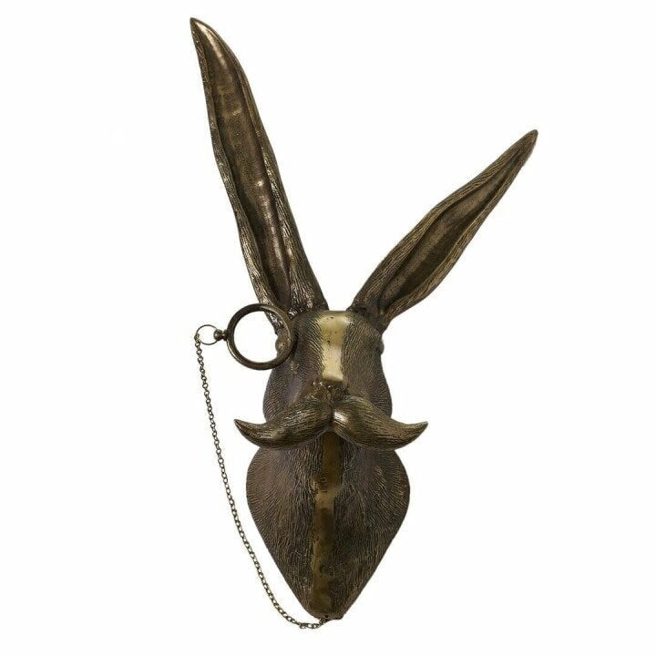 Wall Art Metal Animal Head Sculpture with Textured Antique Bronze Finish - Image 16