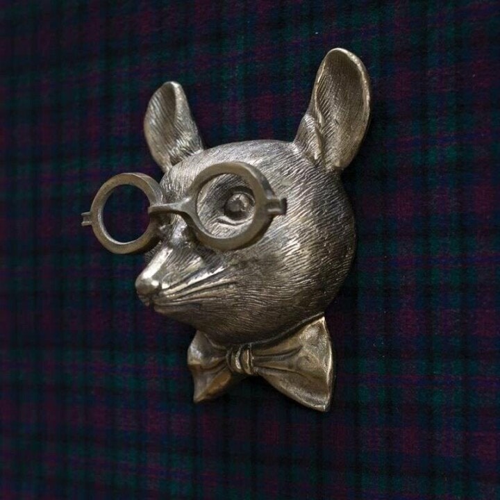 Wall Art Metal Animal Head Sculpture with Textured Antique Bronze Finish - Image 8