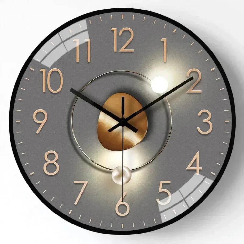 Wall Clock with Silent Mechanism and Minimalist Abstract Dial Design - Image 10
