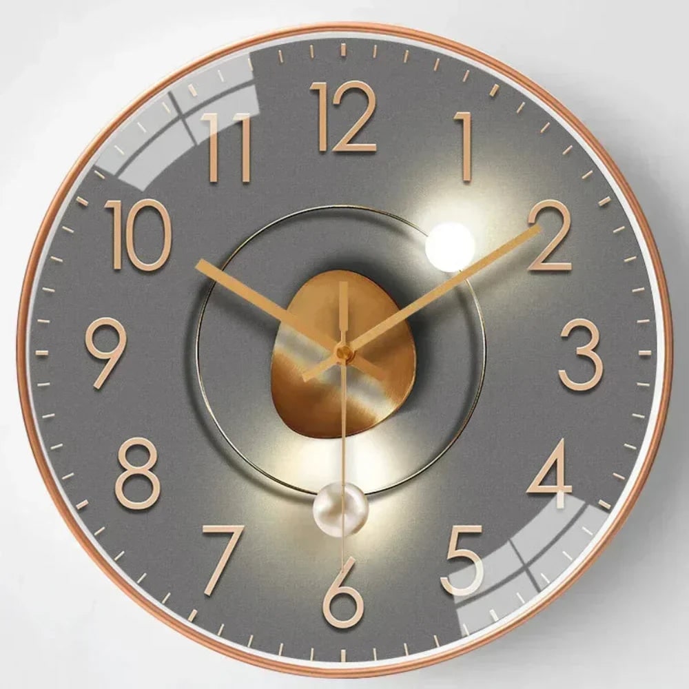 Wall Clock with Silent Mechanism and Minimalist Abstract Dial Design - Image 11