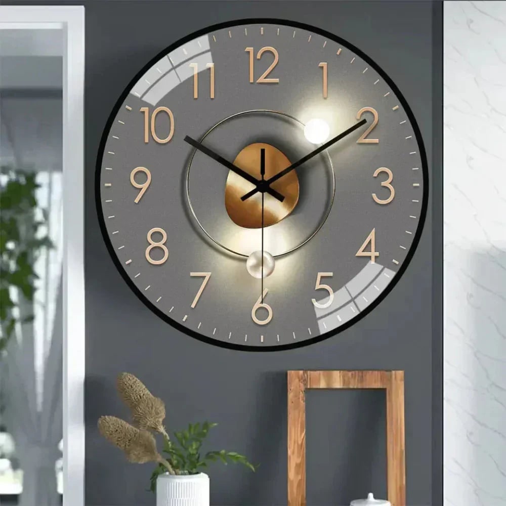 Wall Clock with Silent Mechanism and Minimalist Abstract Dial Design - Image 4