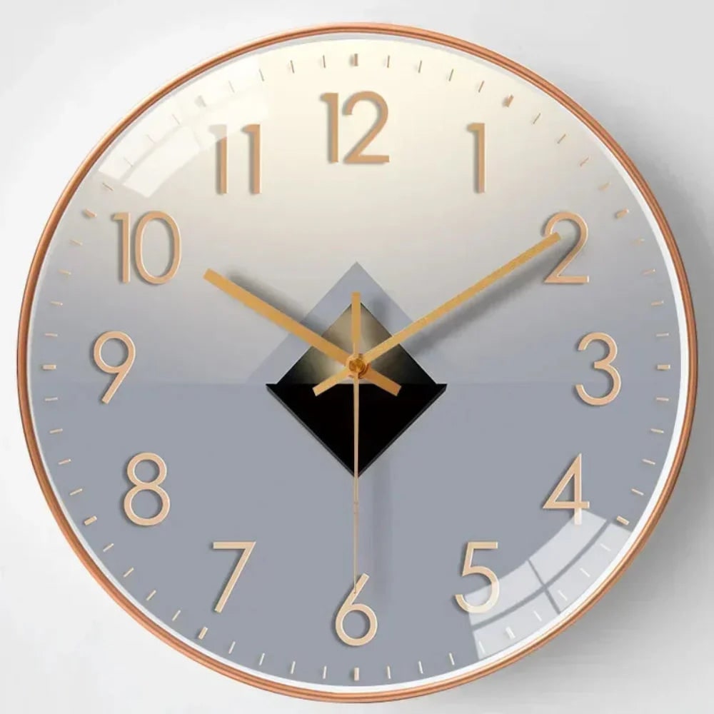 Wall Clock with Silent Mechanism and Minimalist Abstract Dial Design - Image 7
